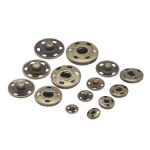 Antique Gold Bronze Press Snap-on 20pcs Sewing DIY